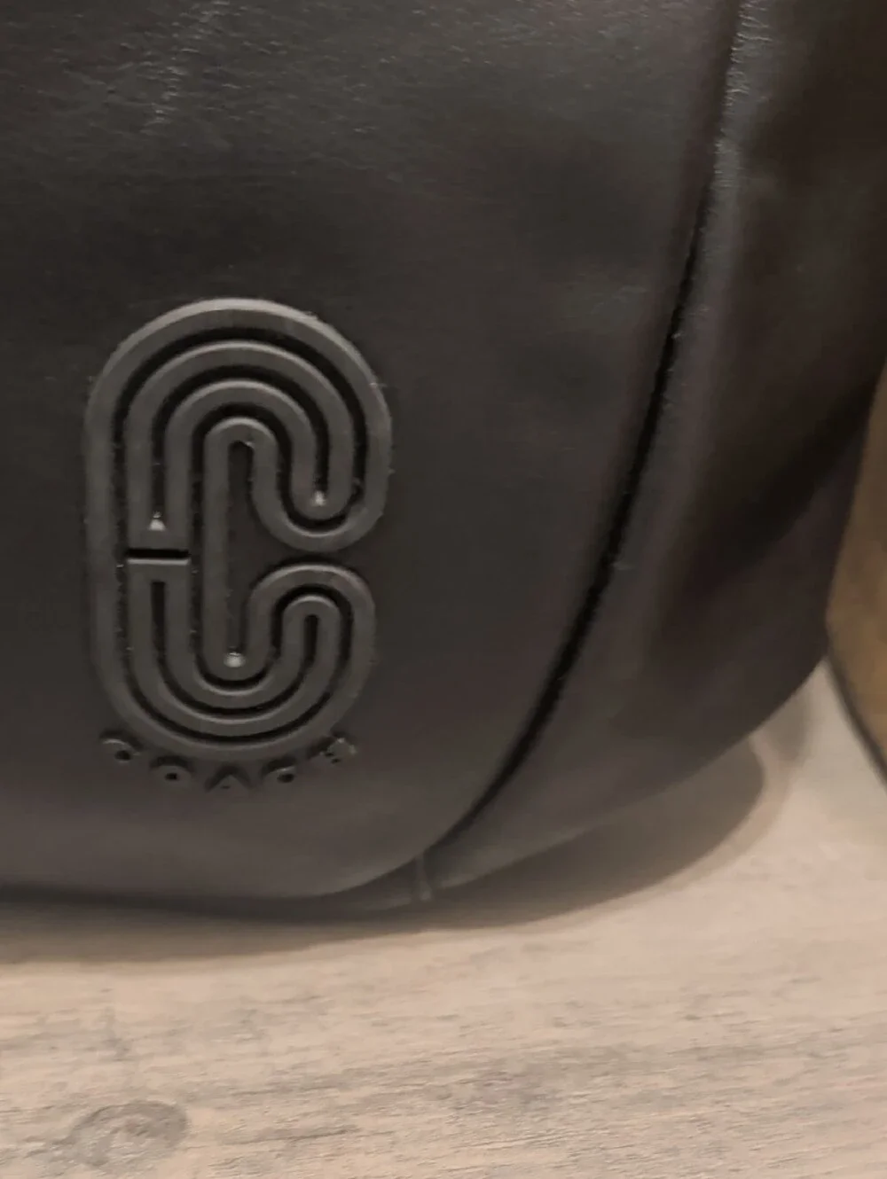 Men's Black Leather Coach Backpack - Sleek Everyday Carry
